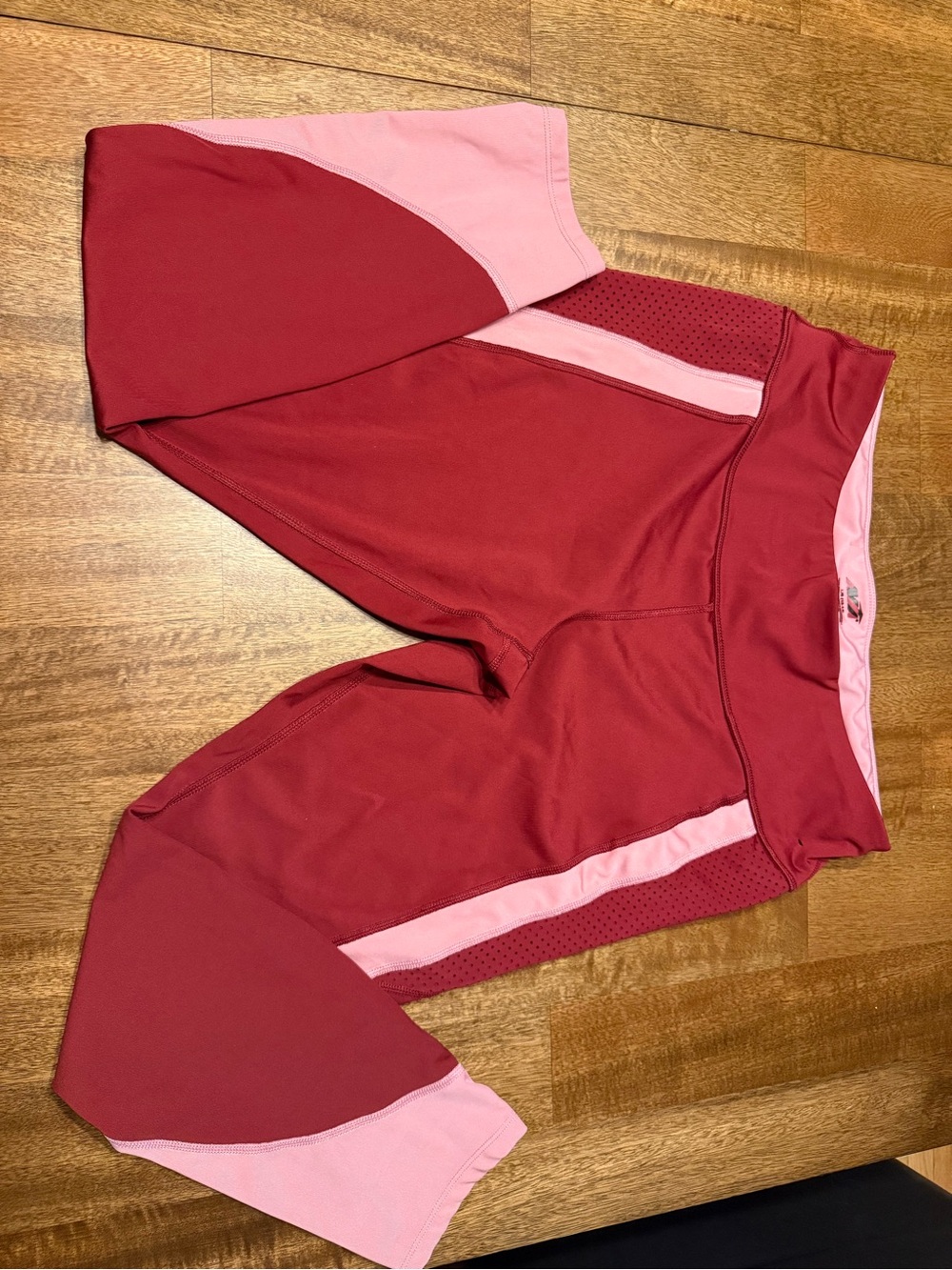 Womens Performance Leggings - Red & Pink